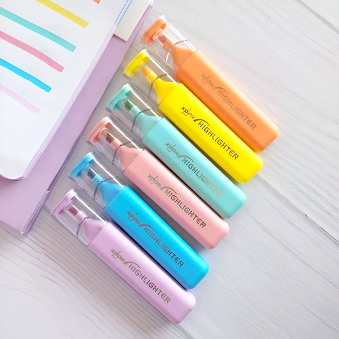 Brighten Your Notes! Fluorescent Highlighter 1 Pcs