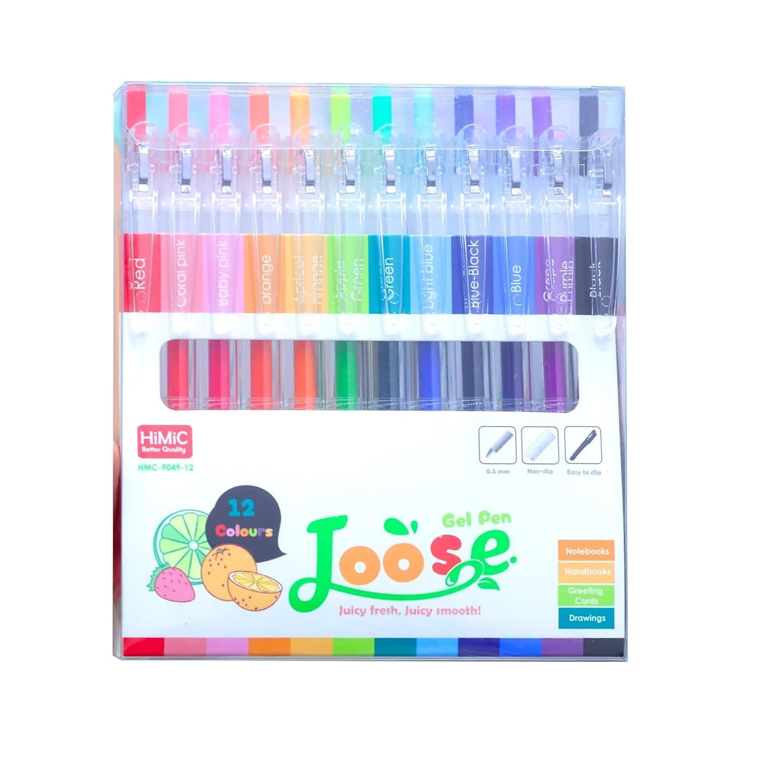 12-Color Smooth Gel Pen Set