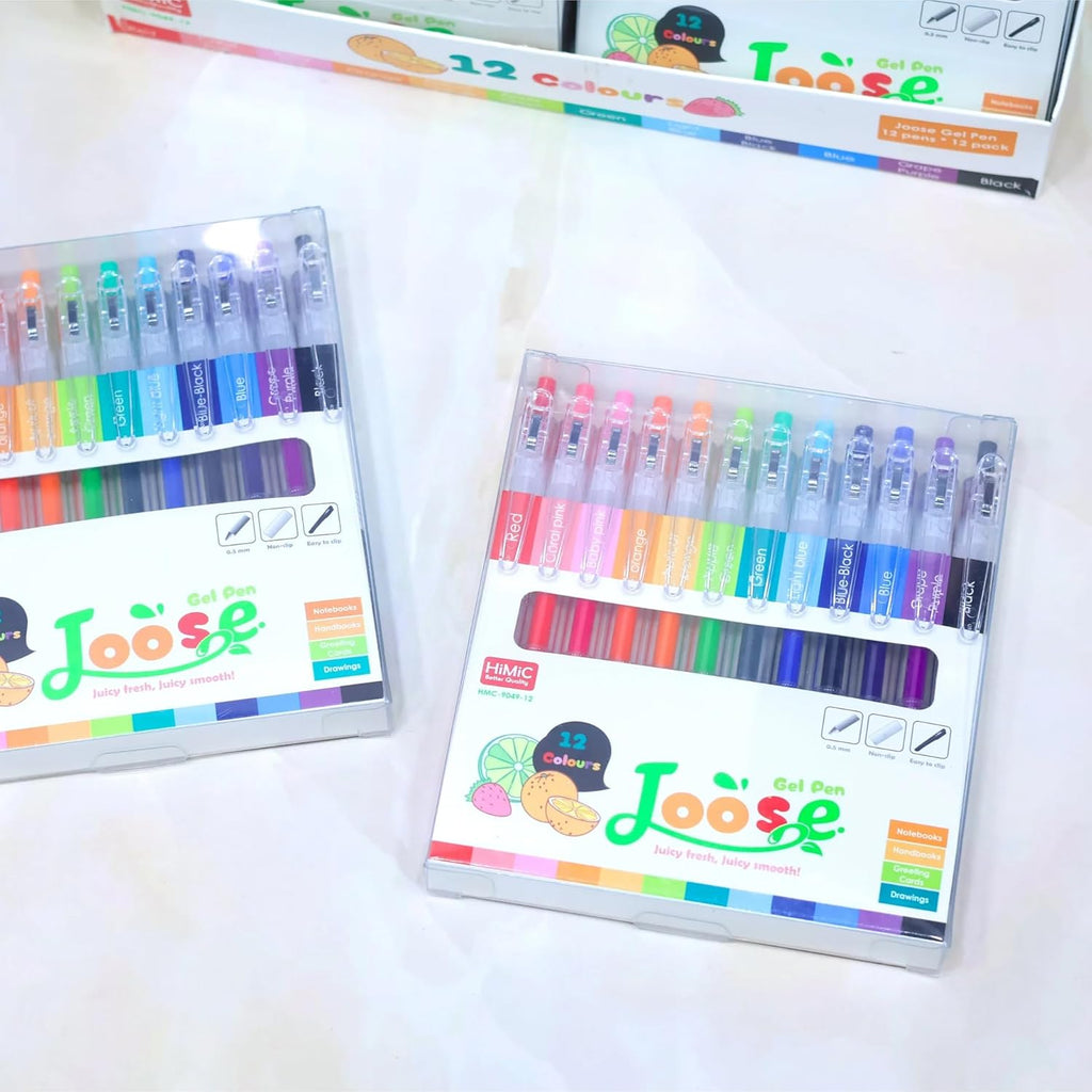 12-Color Smooth Gel Pen Set