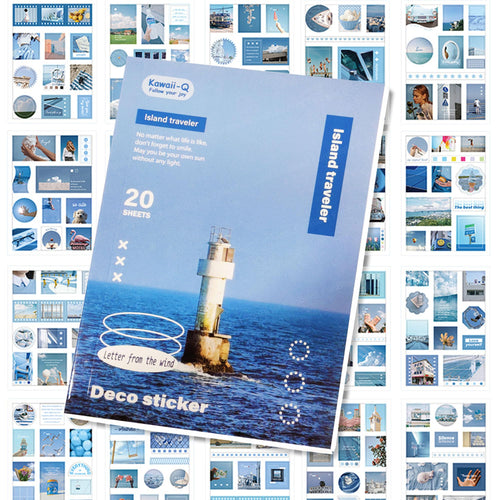 Deco Collage Journaling Stickers Book ( 20 Sheets )