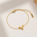 Anti Tarnish V-Shaped Wraparound Bracelet For Women