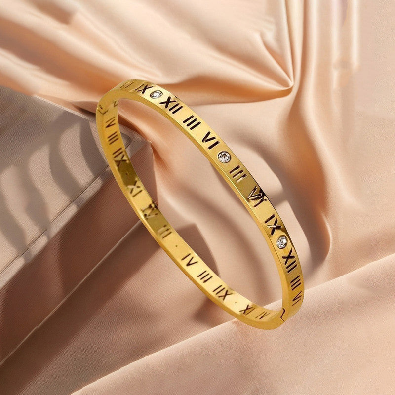 Anti Tarnish Roman Numerals Bracelet