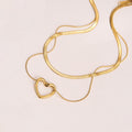 Anti Tarnish Heart Themed Layered Necklace
