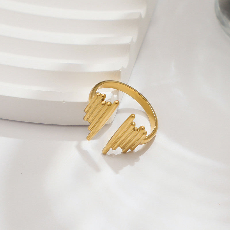 Anti Tarnish Stainless Steel Contemporary Adjustable Finger Ring
