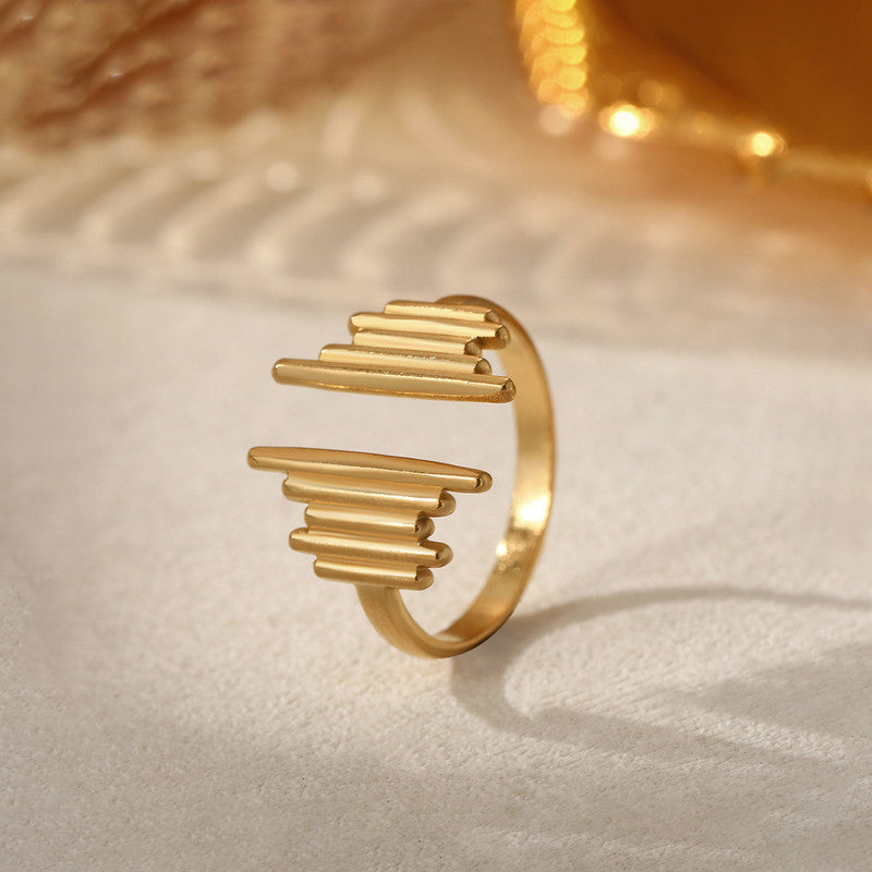 Anti Tarnish Stainless Steel Contemporary Adjustable Finger Ring