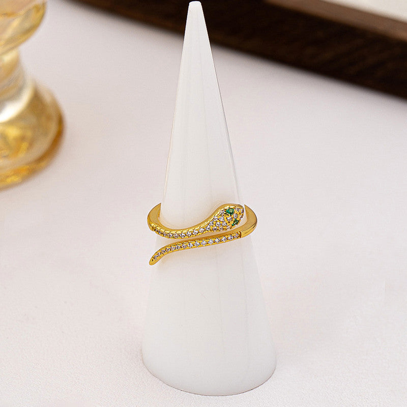 Snake Themed Adjustable Finger Ring