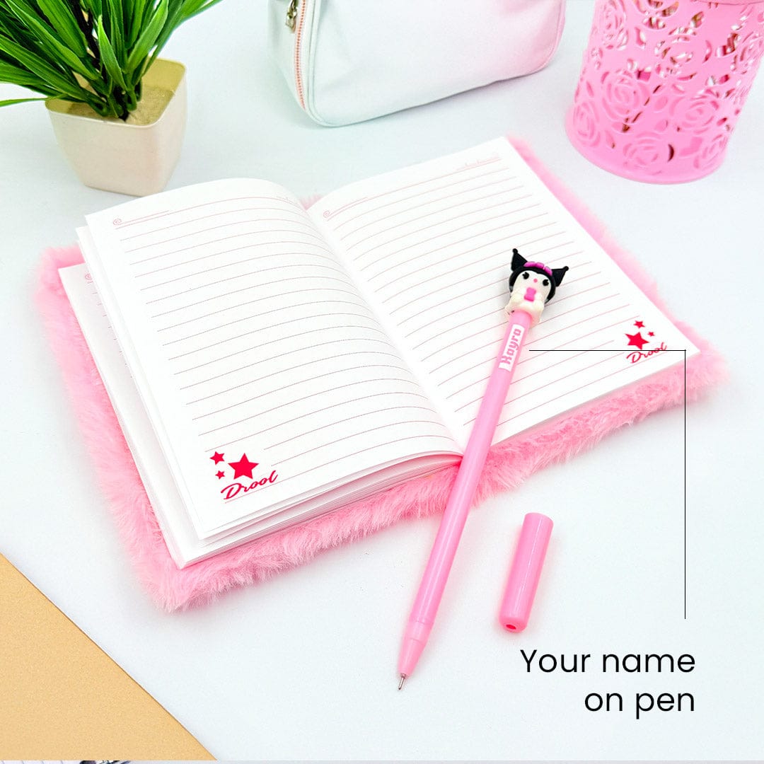 A5 fur notebook