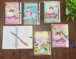 Unicorn mini Spiral Diary with Pen (Small)
