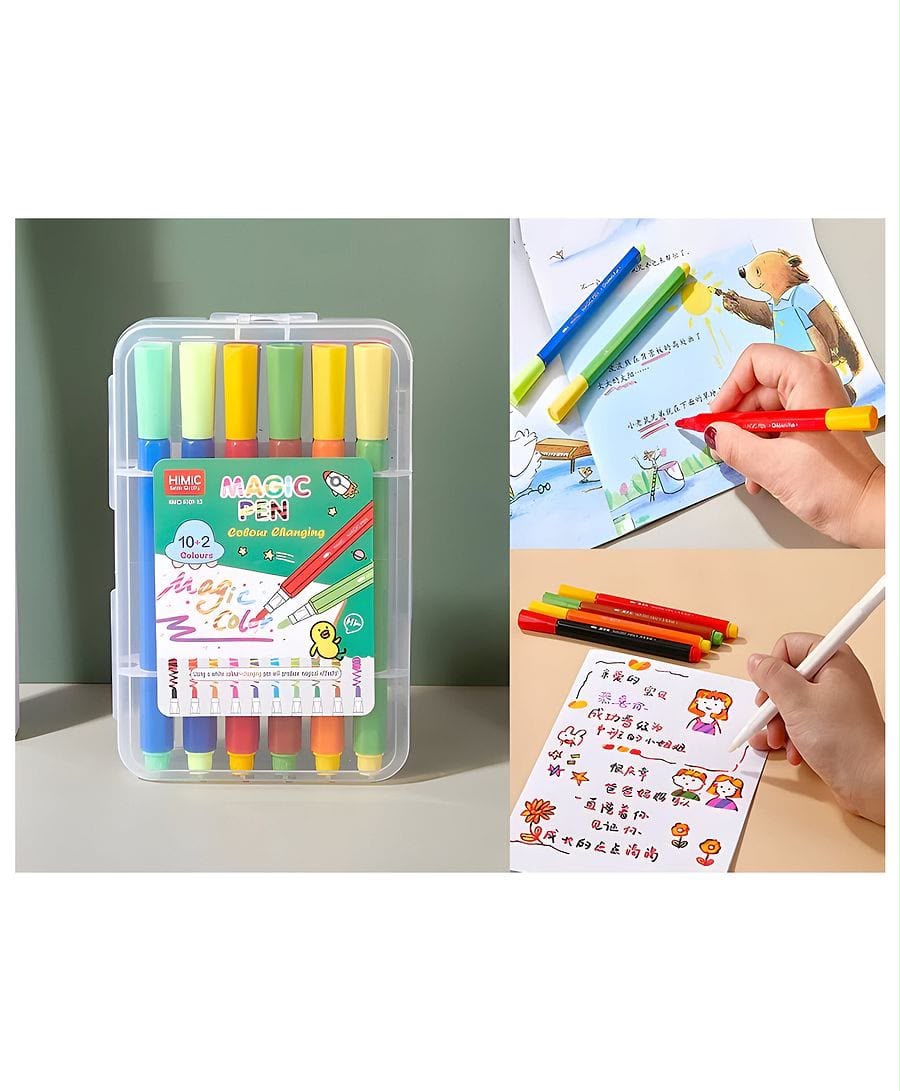 Magic Colour Changing Sketch Pen Set 12 Color