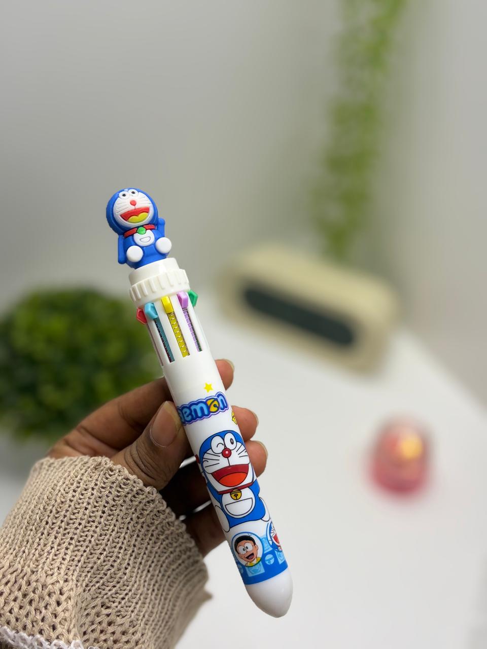 Cute Doraemon Multi colour pen 1 pcs