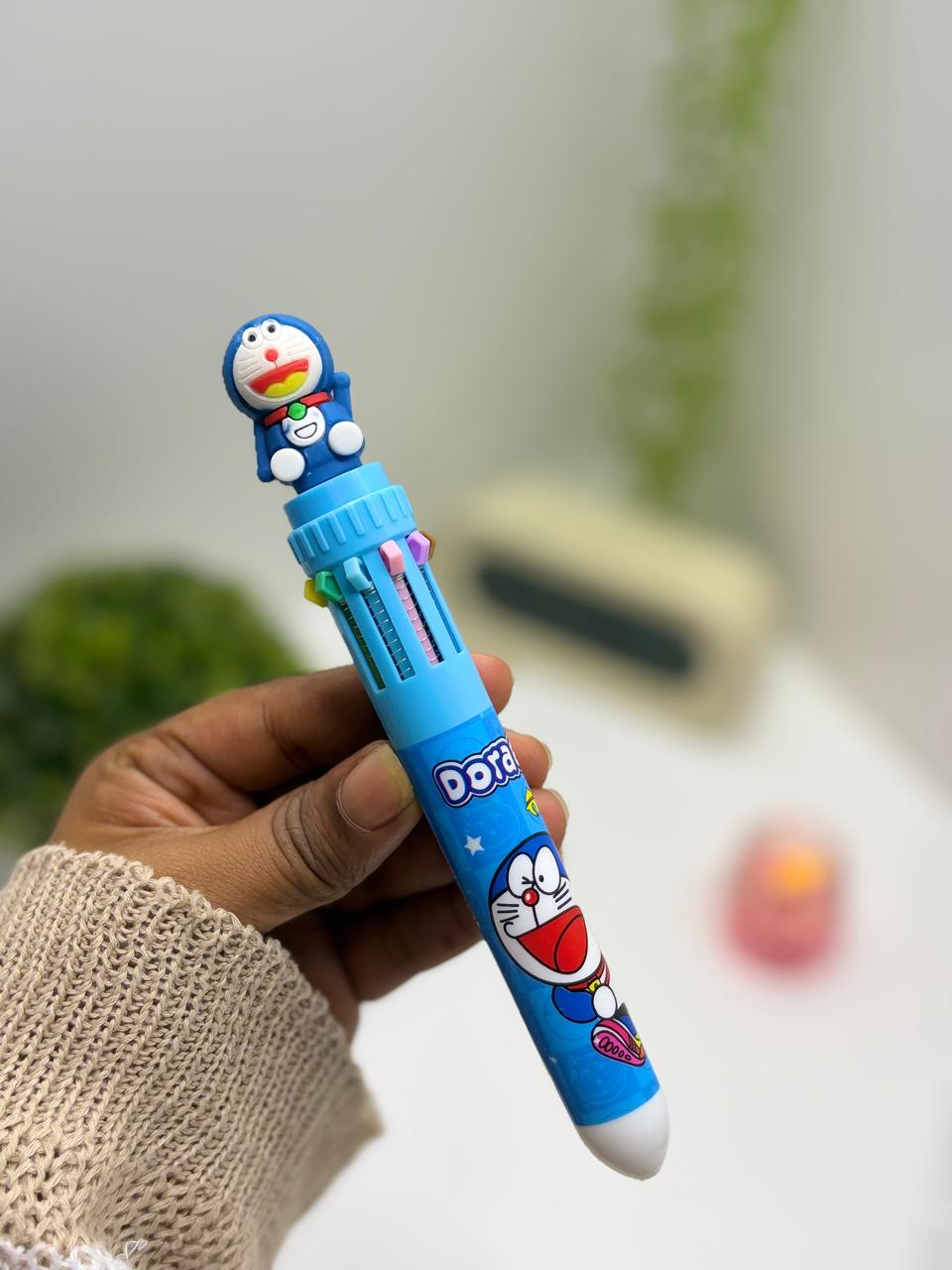 Cute Doraemon Multi colour pen 1 pcs