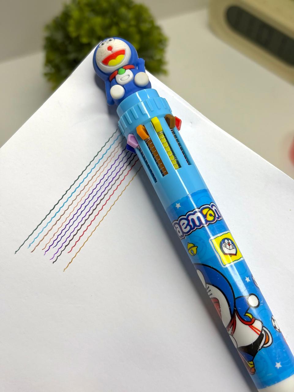 Cute Doraemon Multi colour pen 1 pcs