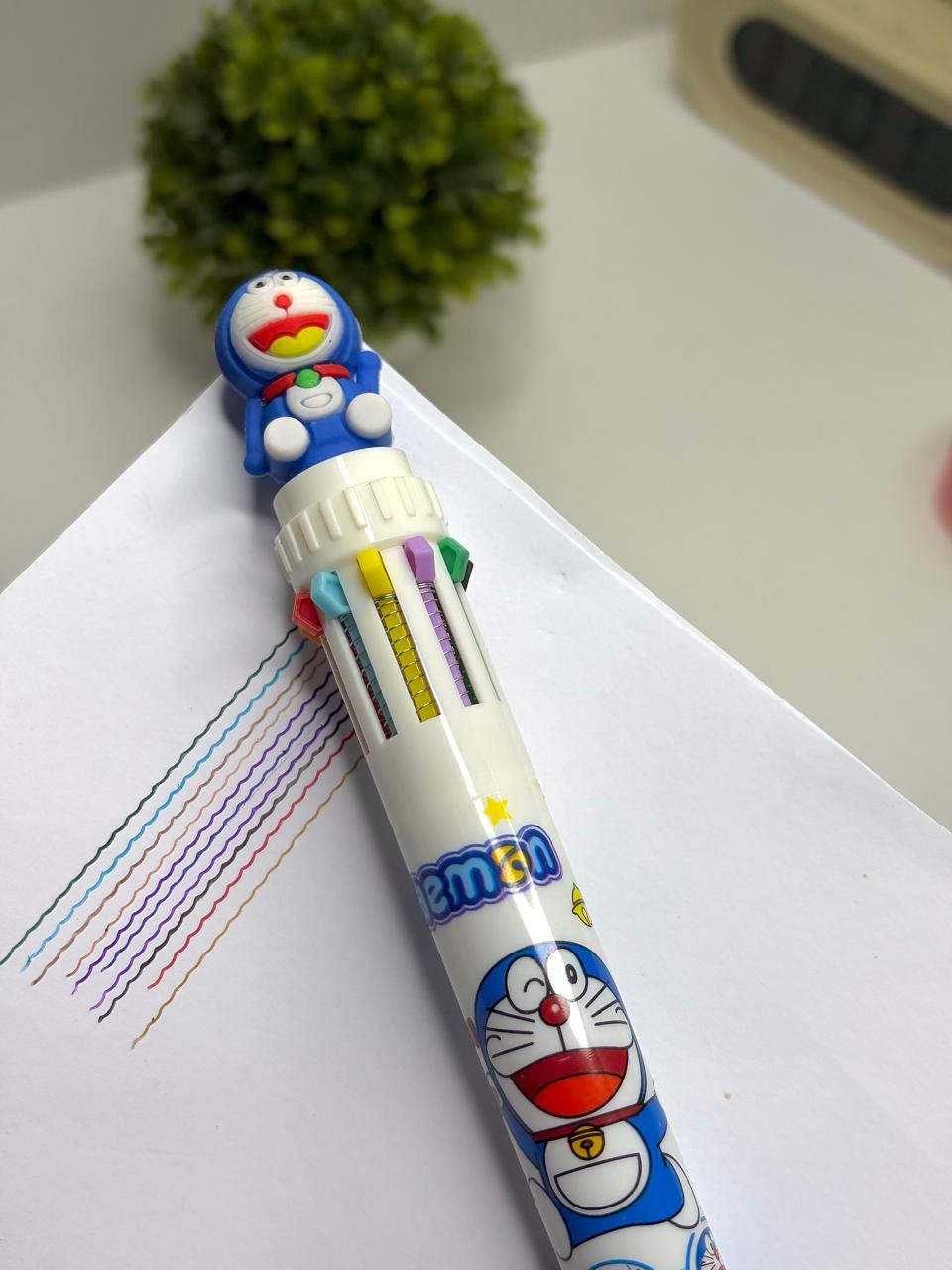 Cute Doraemon Multi colour pen 1 pcs