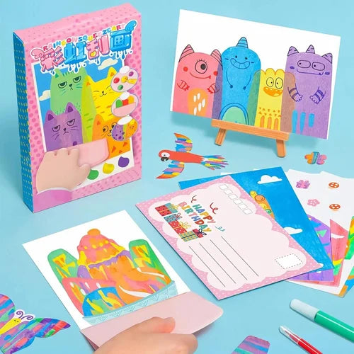 Rainbow Scratch Painting Set