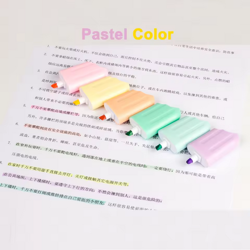 ICE CREAM HIGHLIGHTER 6PCS