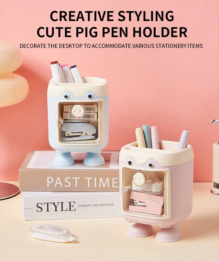 Kawaii Pig Pen Holder