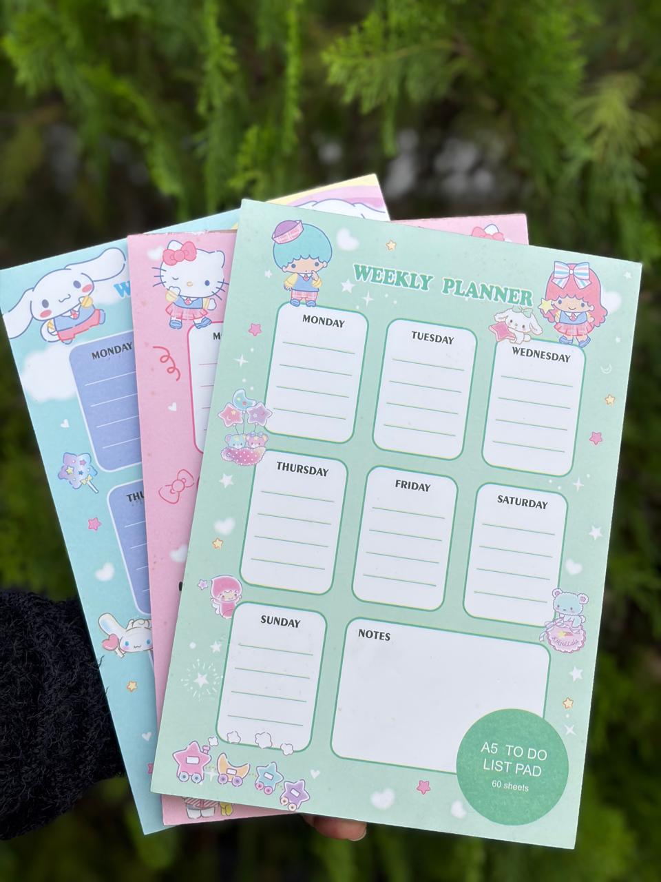 Kawaii Weekly Planner 1 pcs