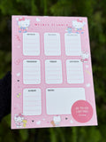 Kawaii Weekly Planner 1 pcs